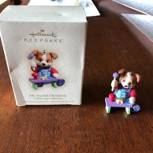 Hallmark keepsake ornament My Second Christmas dog
